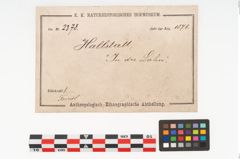 Etikett zu Eisenband (NHMW-PRAE-002378)